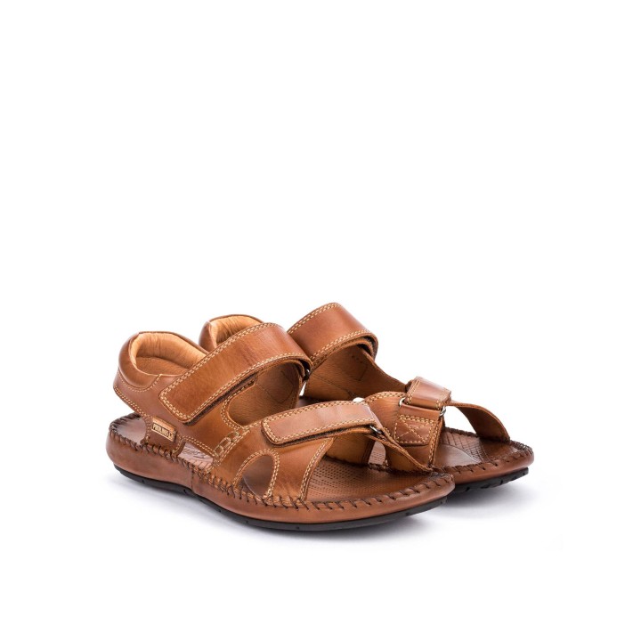 Pikolinos Sandalias Velcro Hombre Cuero