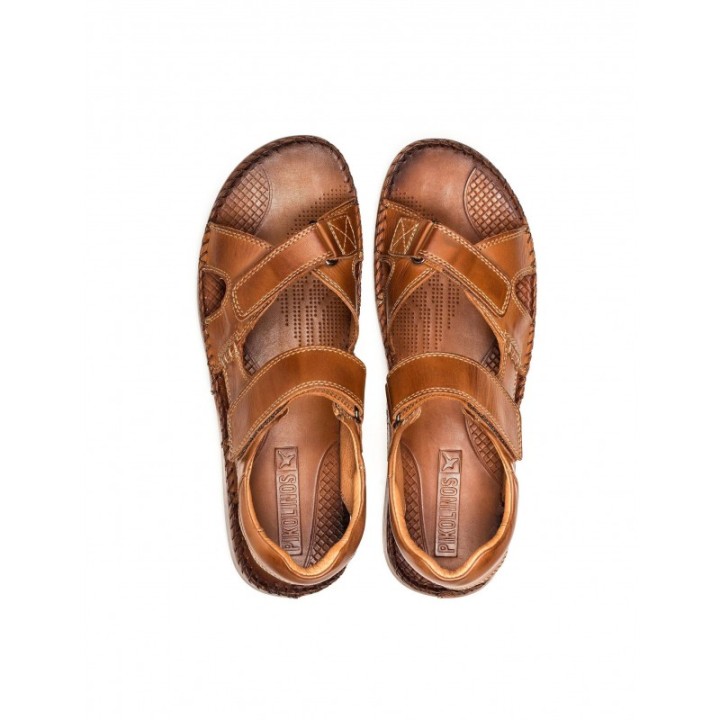 Pikolinos Sandalias Velcro Hombre Cuero