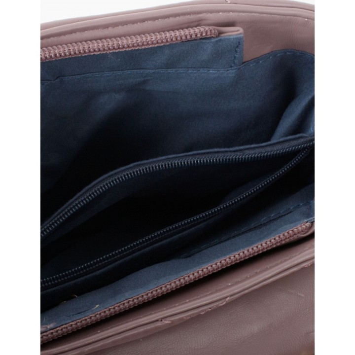Bolso Acolchado Corazon Rosa