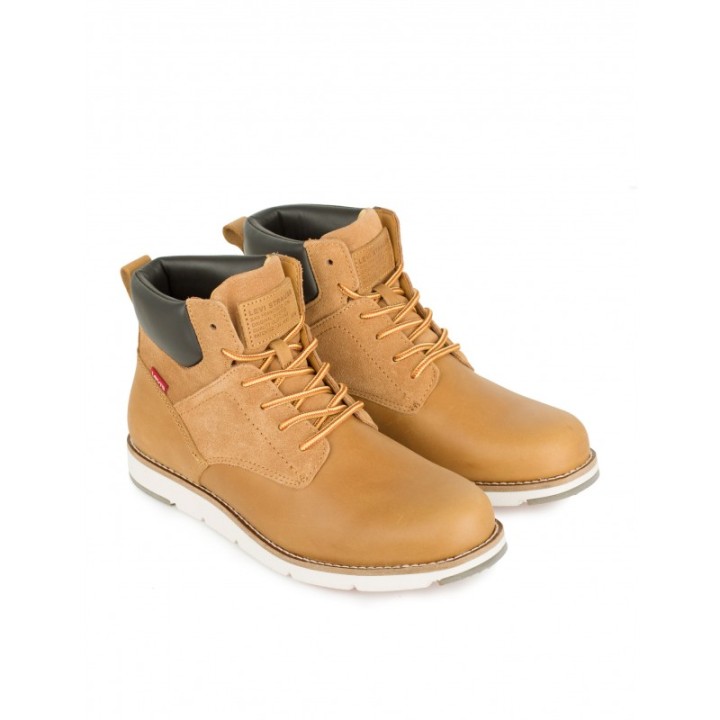 LEVIS Botas Cordones Piel Mostaza