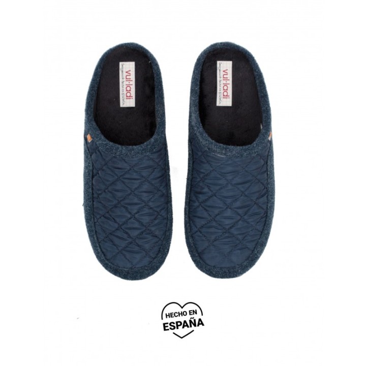 VULLADI Zapatillas Casa Acolchadas Azules