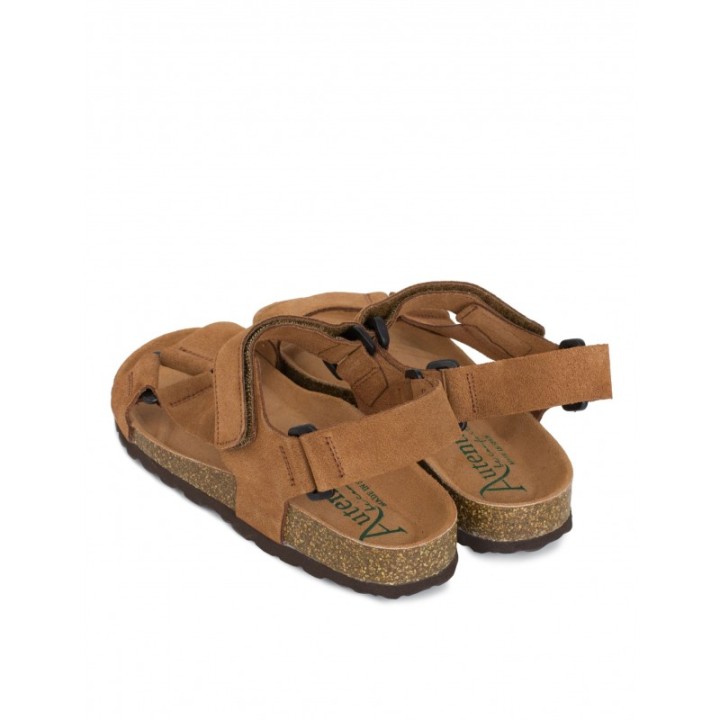 AUTENTI Sandalias Bio Tiras Velcro Cuero
