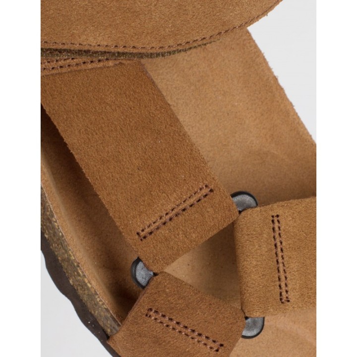 AUTENTI Sandalias Bio Tiras Velcro Cuero