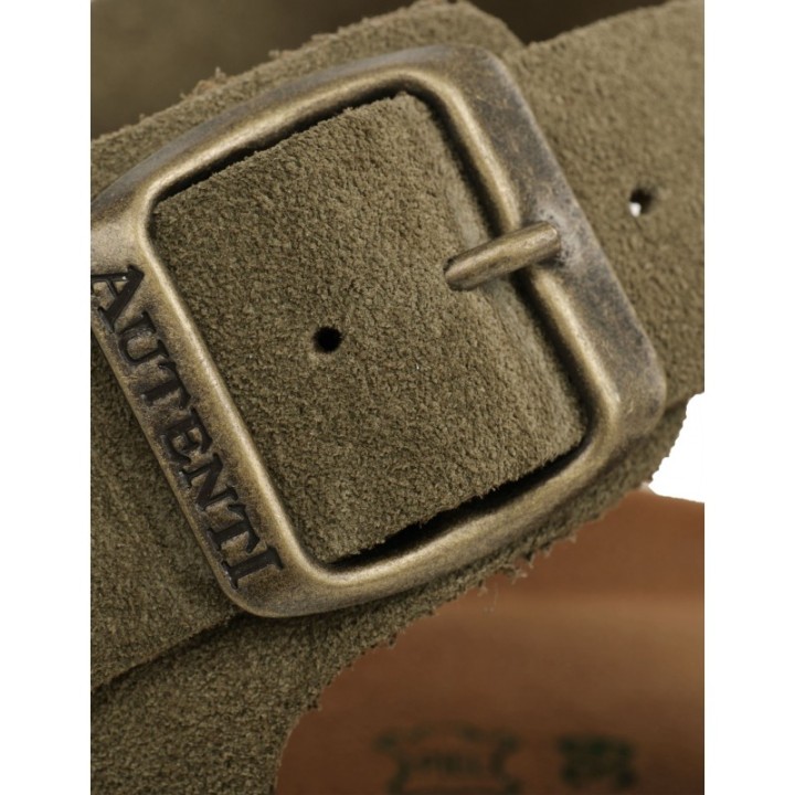AUTENTI Sandalias Bio Hombre Tiras Verde