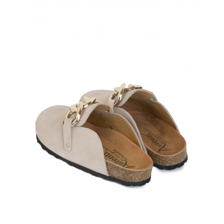 AUTENTI Zuecos Bio Cadena Beige