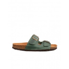 AUTENTI Sandalias Bio Hombre Hebillas Verde