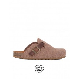 AUTENTI Zapatillas Casa Bio Fieltro Marron