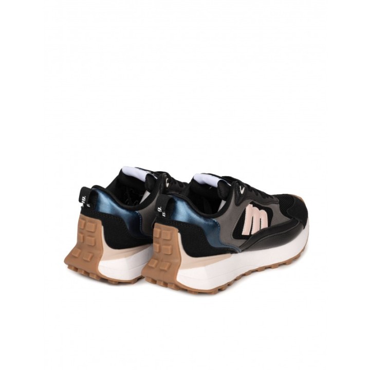 MUSTANG Zapatillas Suela Dentada Negras