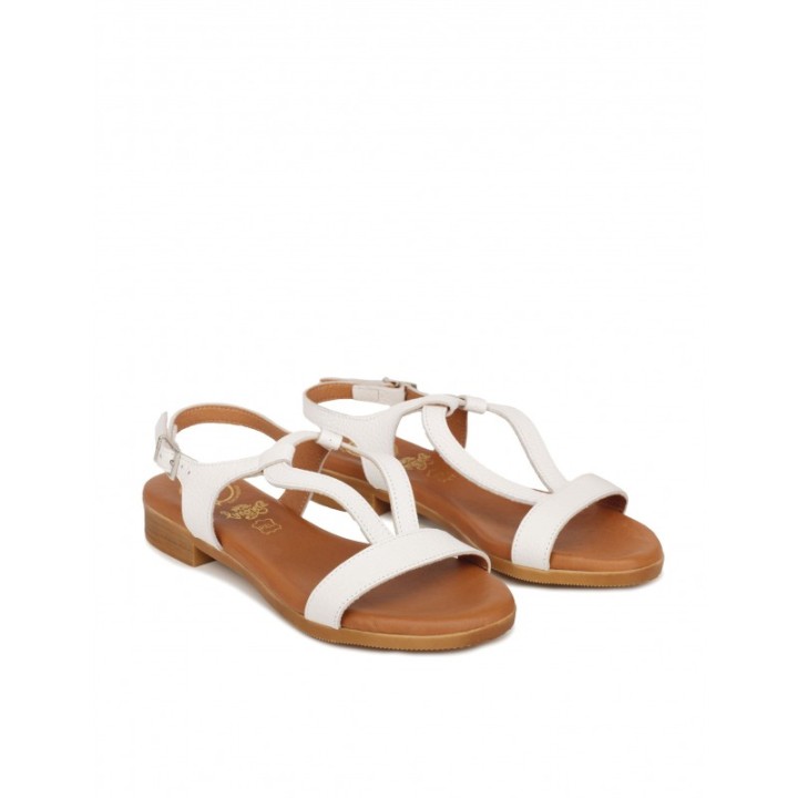 Sandalias Blancas Piel PERA LIMONERA