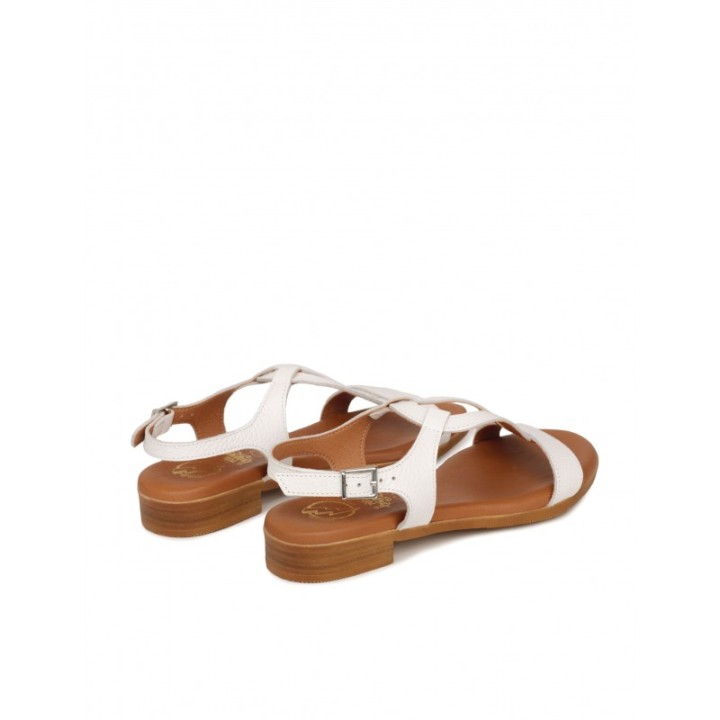 Sandalias Blancas Piel PERA LIMONERA
