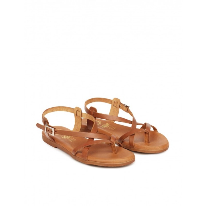 Sandalias Dedo Piel Cuero PERA LIMONERA