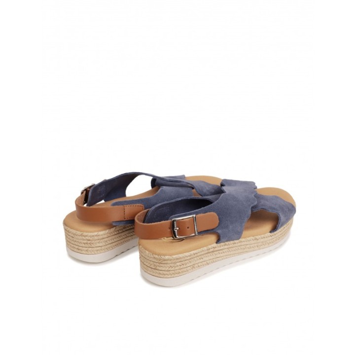 Sandalias Cuna Tiras Cruzadas Azules PERA LIMONERA