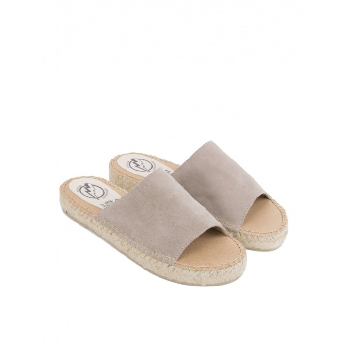 Sandalias Pala Esparto Taupe PERA LIMONERA