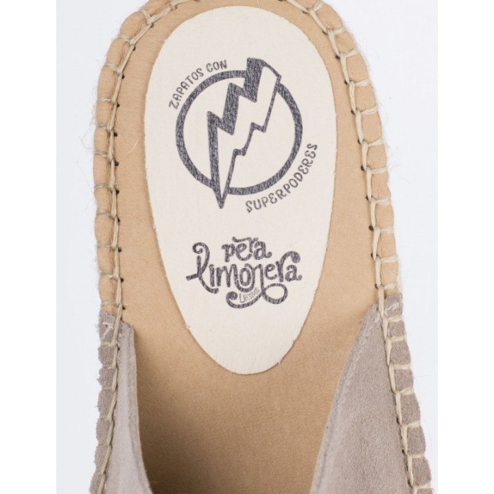 Sandalias Pala Esparto Taupe PERA LIMONERA