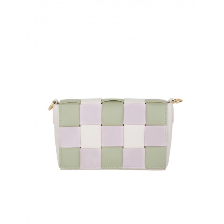 Bolso Bandolera Trenzado Pastel