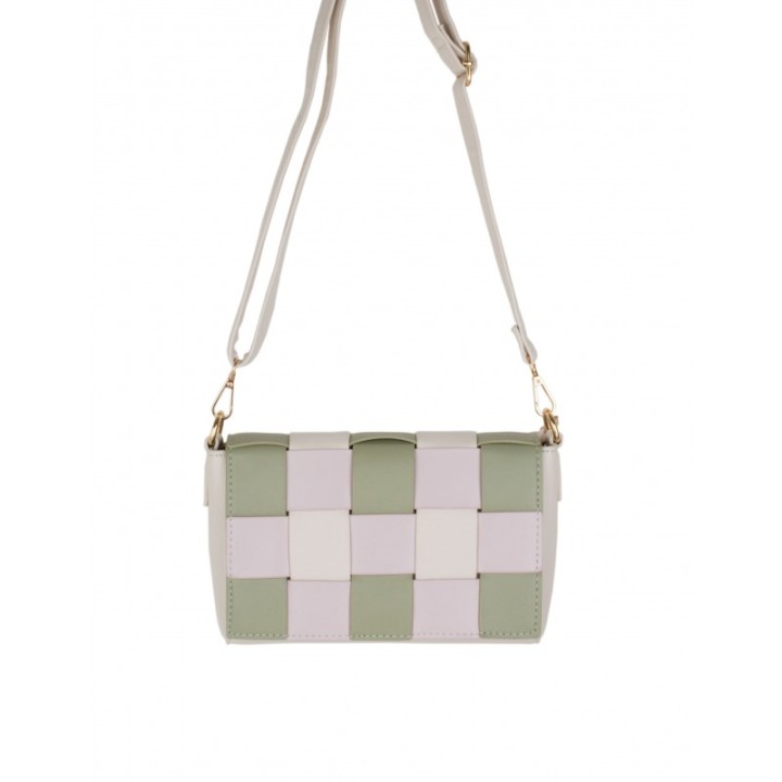Bolso Bandolera Trenzado Pastel