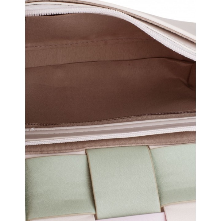 Bolso Bandolera Trenzado Pastel