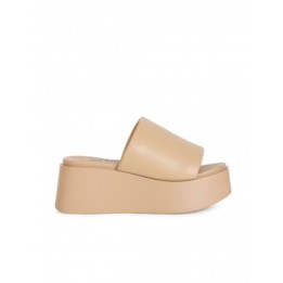 XTI Zuecos Plataforma Beige