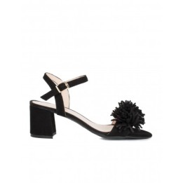 Sandalias Fiesta Pompon Negras PERA LIMONERA