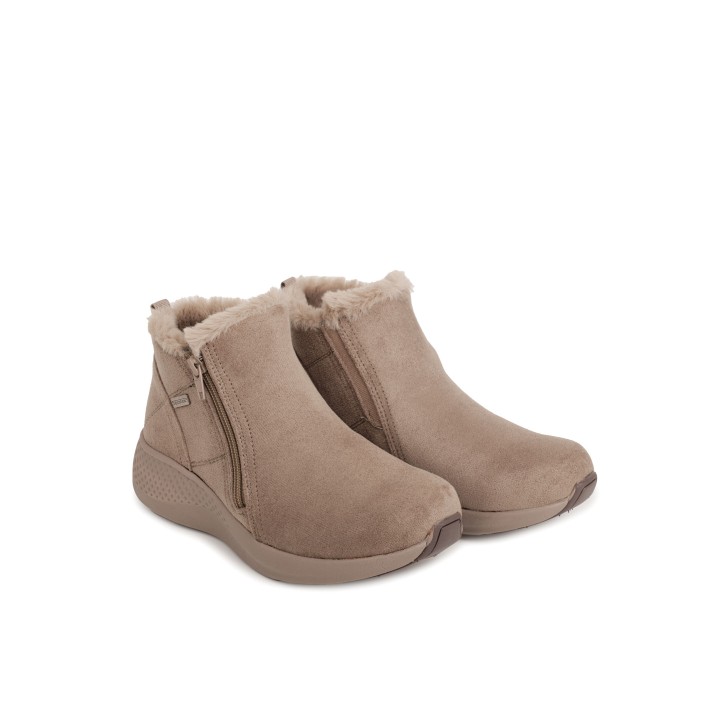 DOCTOR CUTILLAS Botines Impermeables Pelo Interior Beige