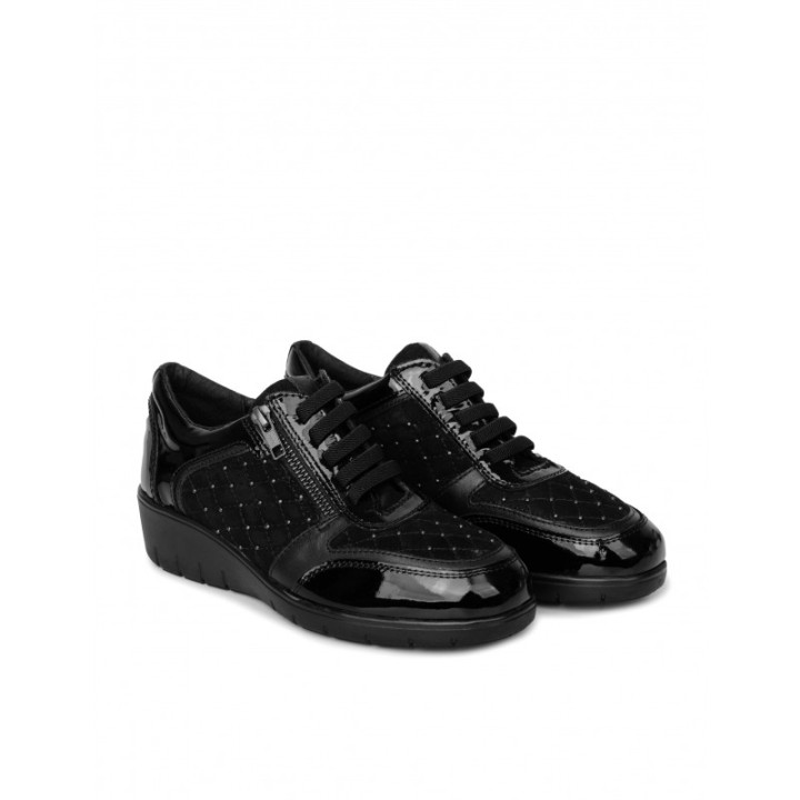 DOCTOR CUTILLAS Zapatos Cuna Brillos Negros