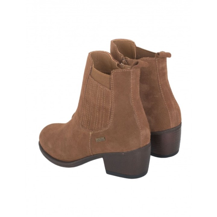 Botines Tacon Impermeables Chelsea Marrones