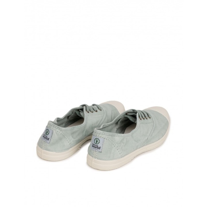 NATURAL WORLD Zapatillas Lona Puntera Celeste