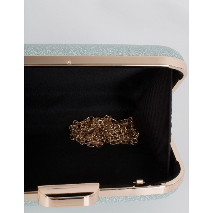 Clutch Fiesta Brillos Menta