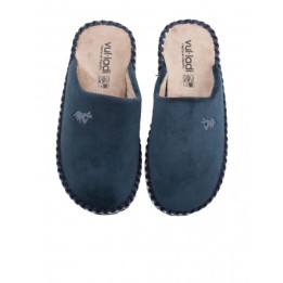 VULLADI Zapatillas Casa Lisas Azules