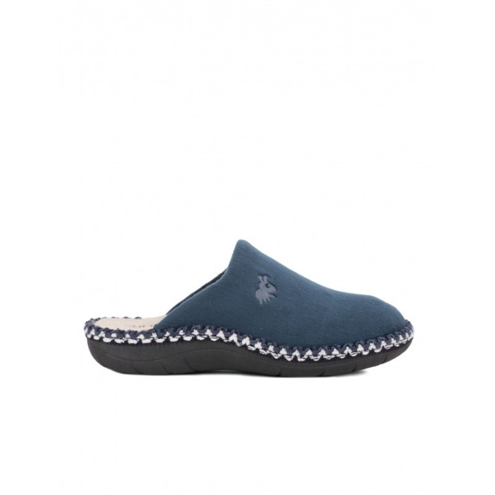 VULLADI Zapatillas Casa Lisas Azules