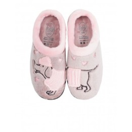 Zapatillas Casa Perro Rosa