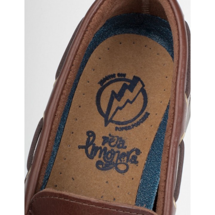 Nauticos Piel Cordones Marrones PERA LIMONERA
