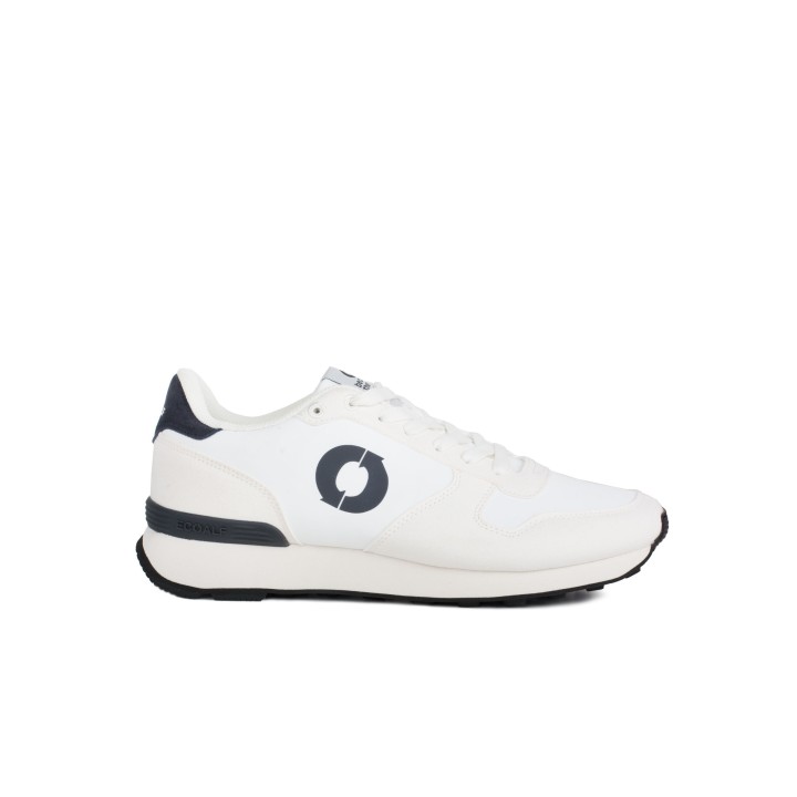 ECOALF Sneakers Recicladas Blancas Trasera Azul