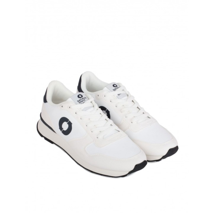 ECOALF Sneakers Recicladas Blancas Trasera Azul