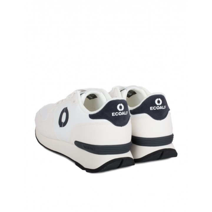 ECOALF Sneakers Recicladas Blancas Trasera Azul