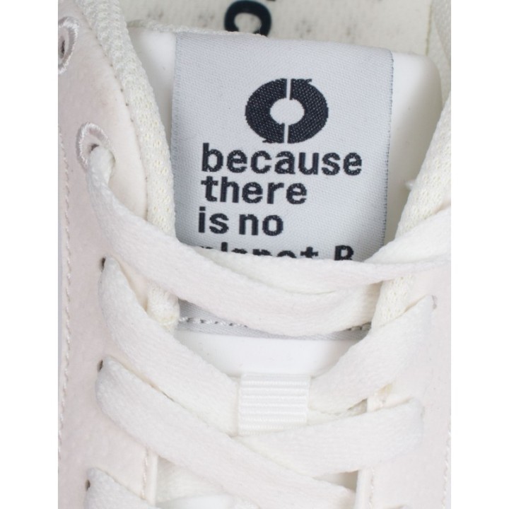 ECOALF Sneakers Recicladas Blancas Trasera Azul