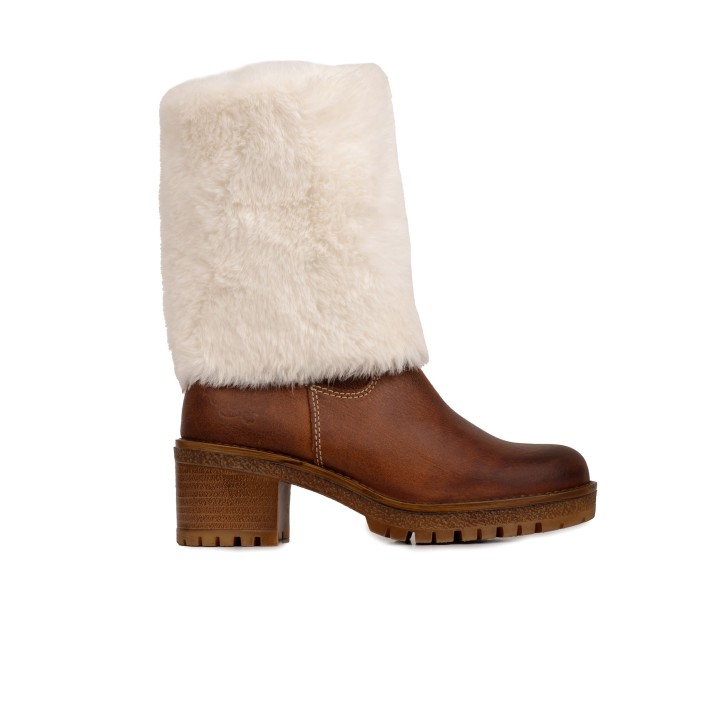 Botas Piel Pelo Track Cuero
