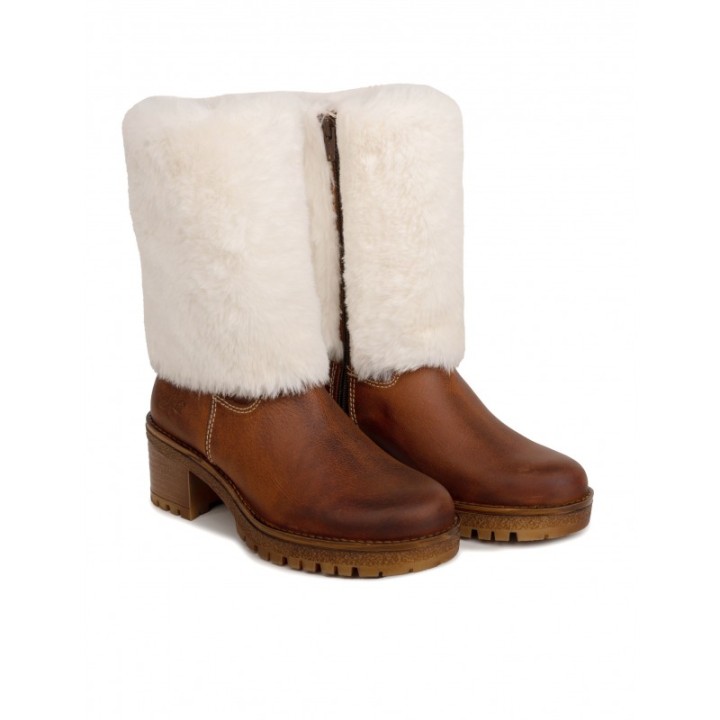 Botas Piel Pelo Track Cuero