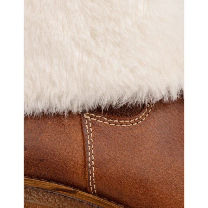 Botas Piel Pelo Track Cuero