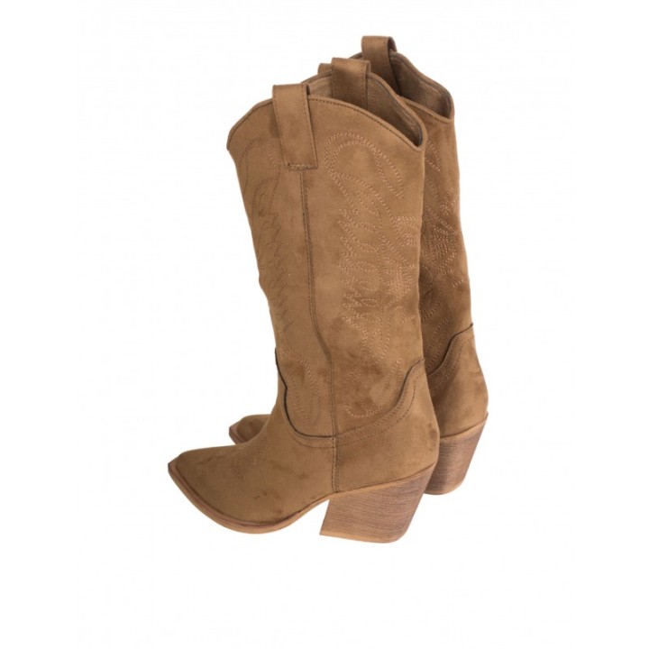 Botas Camperas Tacon Camel