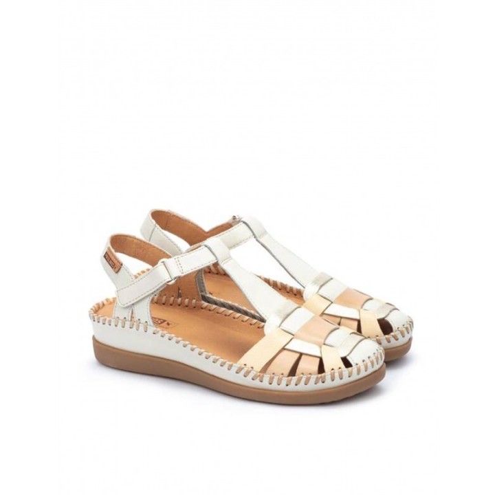 PIKOLINOS Sandalias Cangrejeras Cuna Baja Beige