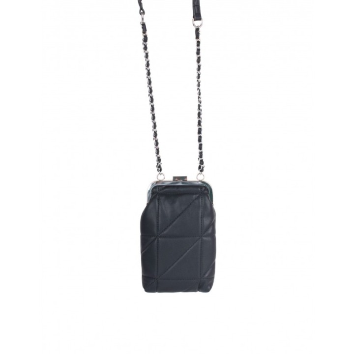 Bolso Porta Movil Acolchado Negro