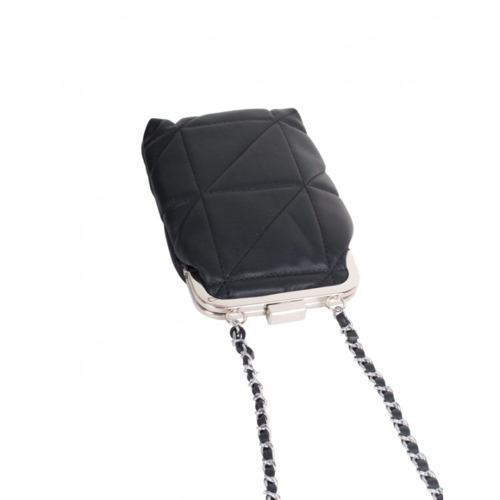 Bolso Porta Movil Acolchado Negro