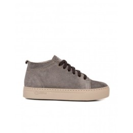 NATURAL WORLD Botines Cordones Plataforma Gris