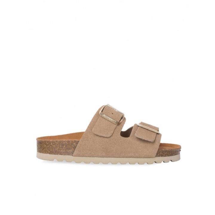 AUTENTI Sandalias Bio Hebillas Taupe