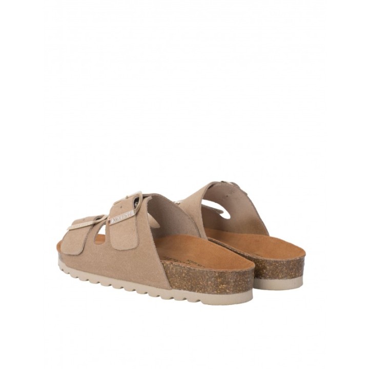 AUTENTI Sandalias Bio Hebillas Taupe