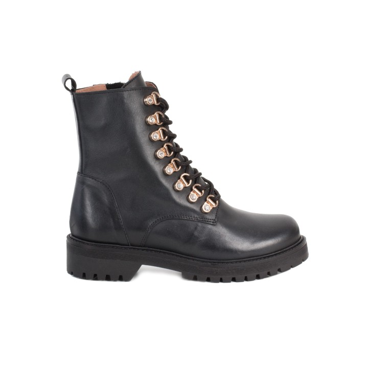Botas Militares Piel Strass PERA LIMONERA