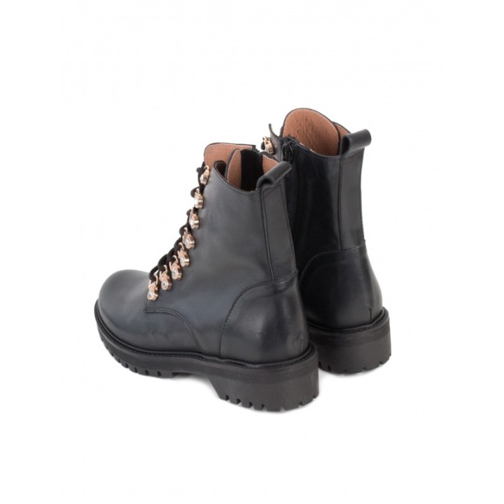 Botas Militares Piel Strass PERA LIMONERA