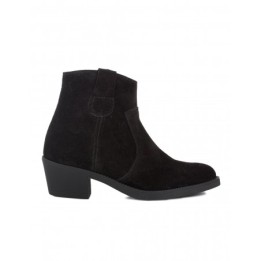 Botines Camperos Negros Serraje PERA LIMONERA
