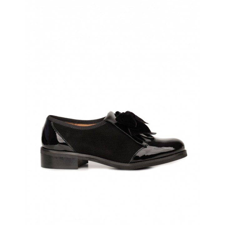 SALONISSIMOS Zapatos Planos Charol Negros